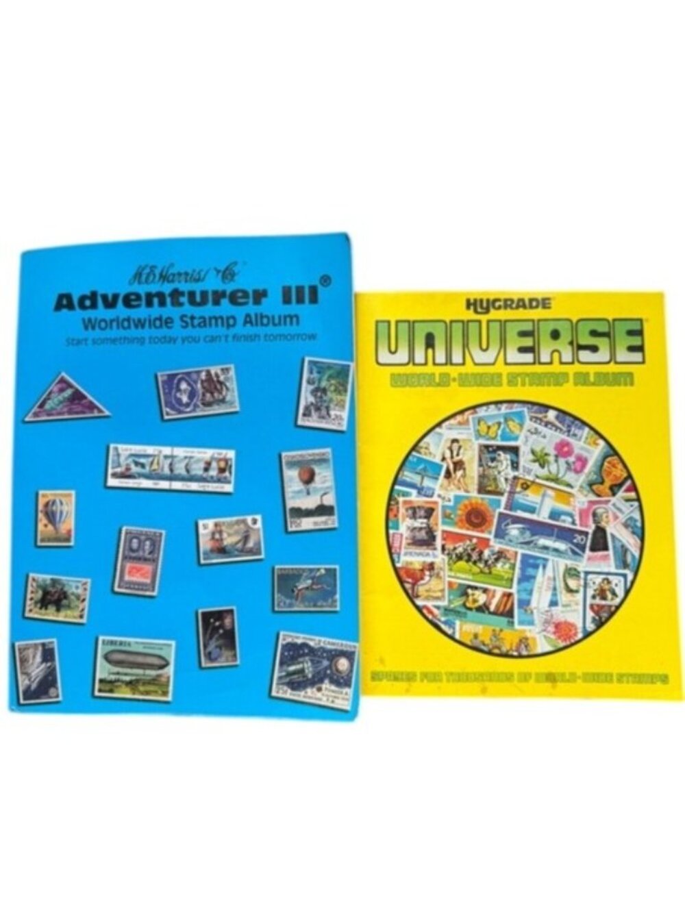 HEHarris Adventurer III Stamp Album Hygrade Universe Worldwide Stamps Homeschool